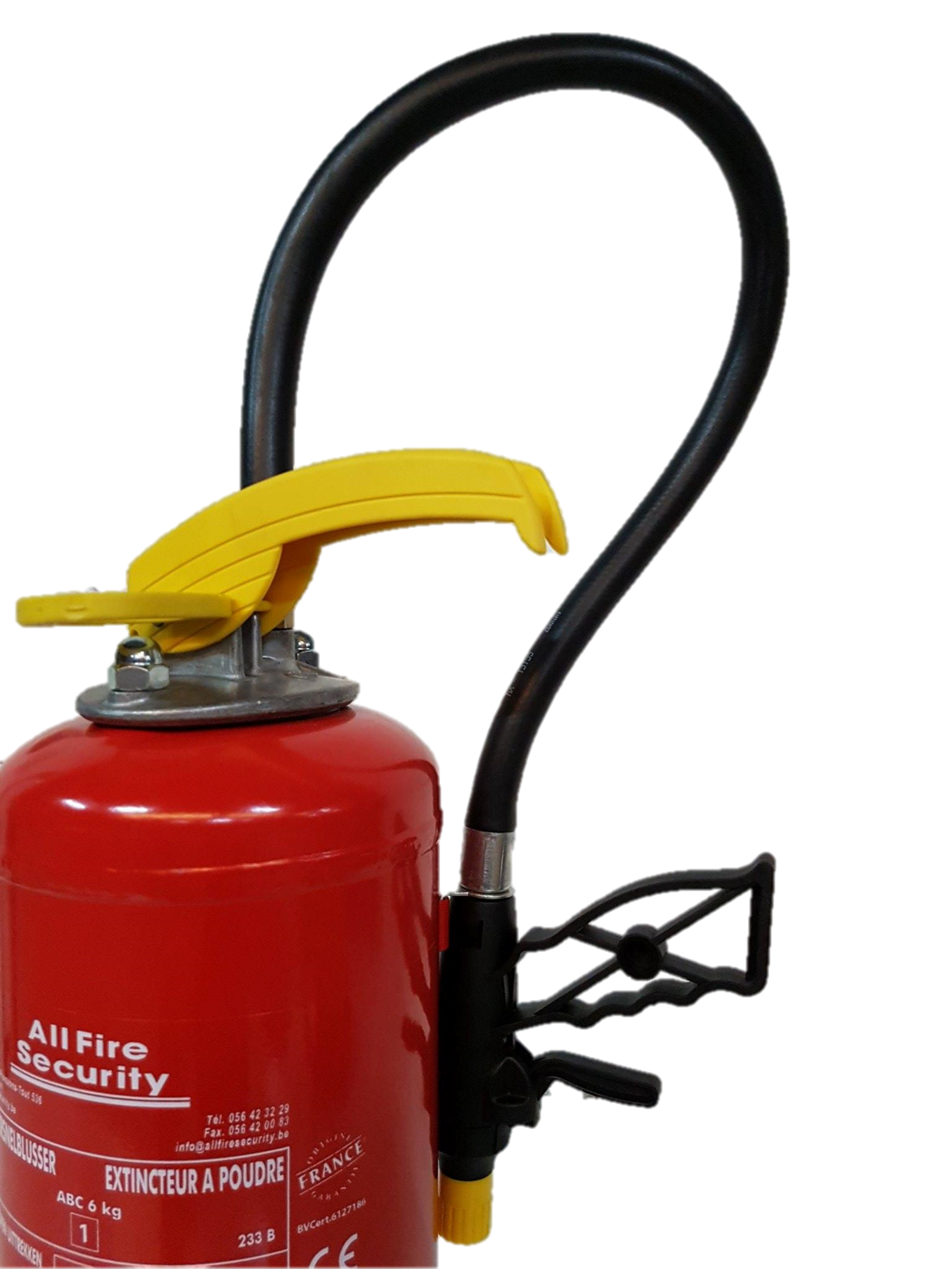 Extincteur à poudre 9kg pression permanente étiquette Benor (ABC) avec  socle - All Fire Security